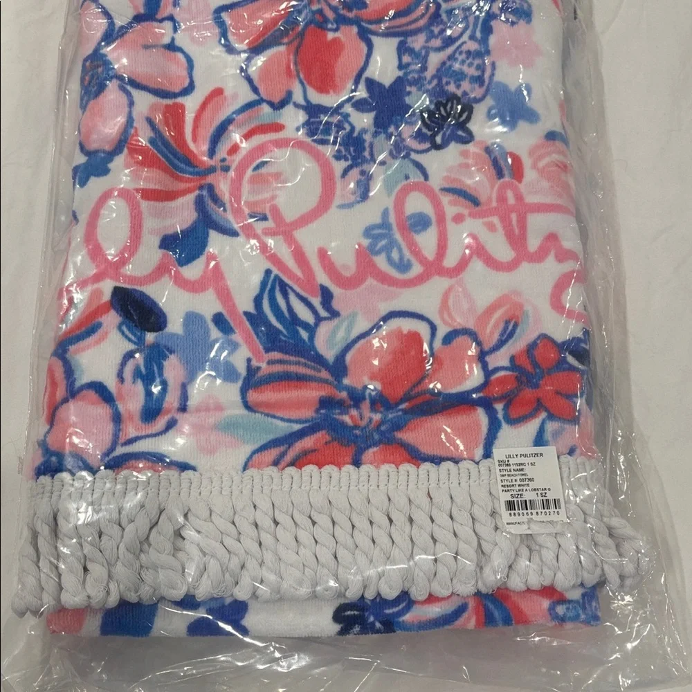 Lilly Pulitzer Pink and Blue Beach Towel